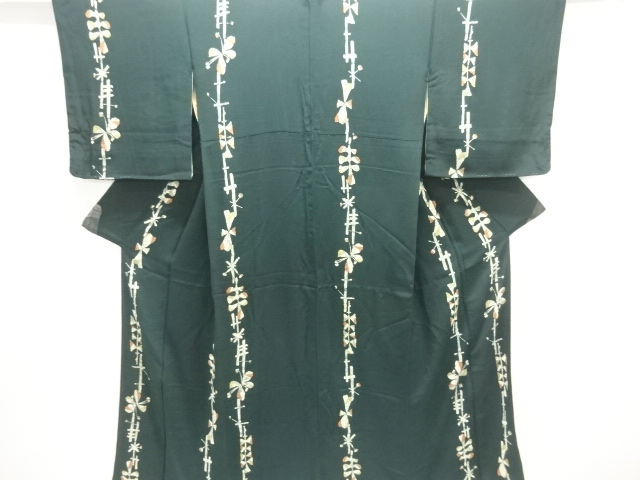Japanese Kimono / Chirimen Kinsha Silk